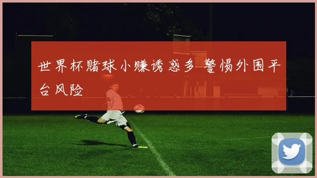 世界杯赌球小赚诱惑多 警惕外围平台风险
